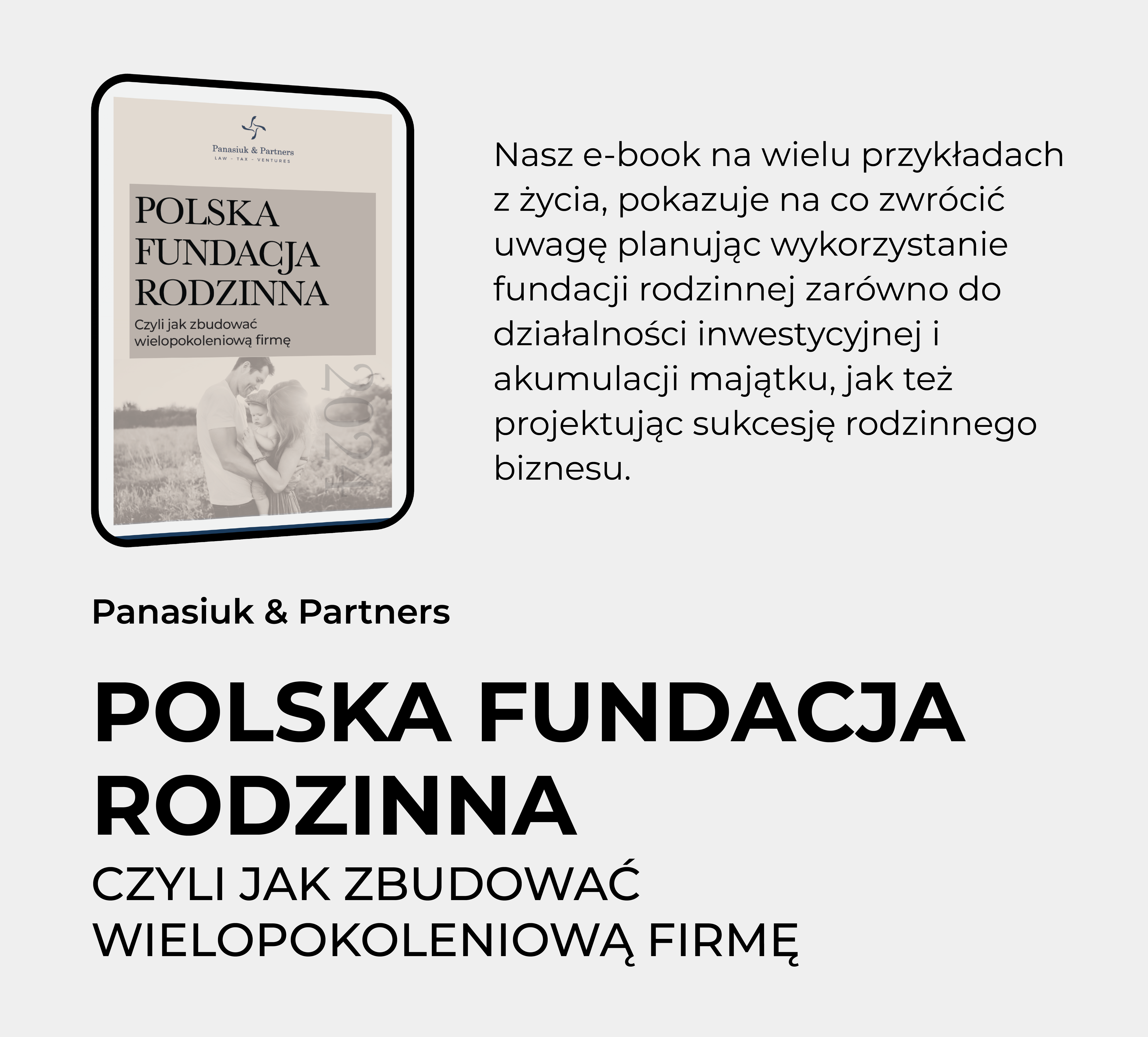 Polska Fundacja Rodzinna. Czyli jak zbudować wielopokoleniową firmę